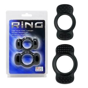 RING DUO NEGRO - SET DE ANILLOS PENEANOS
